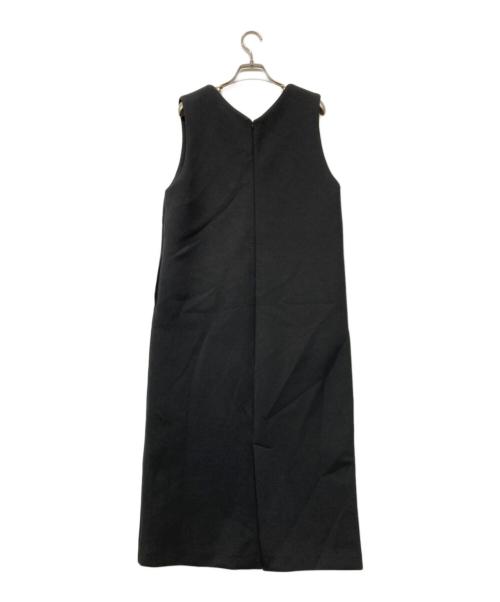 icB（アイシービー）icB (アイシービー) コンパクトダブルフェイス ジャンパースカート ブラック サイズ:XSの古着・服飾アイテム