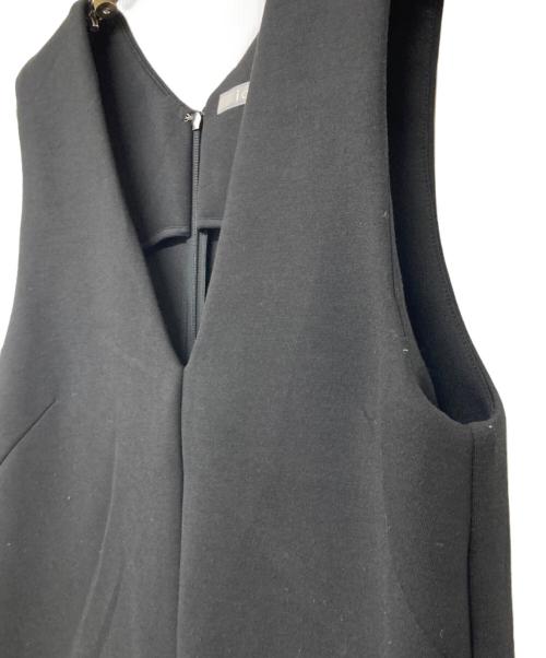 icB（アイシービー）icB (アイシービー) コンパクトダブルフェイス ジャンパースカート ブラック サイズ:XSの古着・服飾アイテム