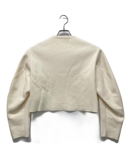 YLEVE（イレーヴ）YLEVE (イレーヴ) TWEEDY BONDING JERSEY BL アイボリーの古着・服飾アイテム