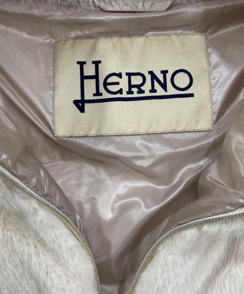 HERNO（ヘルノ）HERNO (ヘルノ) エコファーダウンジャケット アイボリー サイズ:38の古着・服飾アイテム