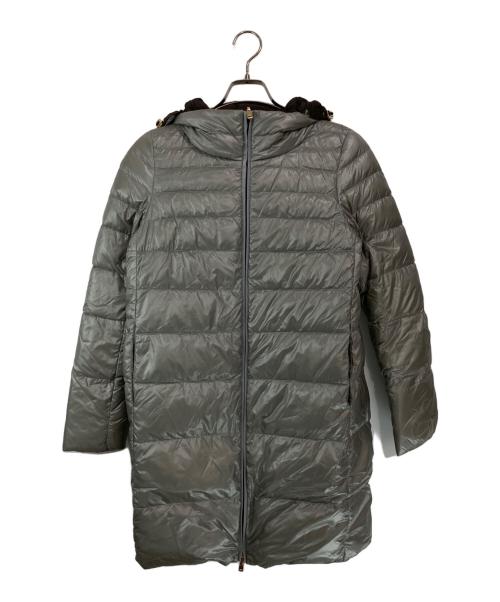 HERNO（ヘルノ）HERNO (ヘルノ) リバーシブルダウンコート ブラウン×グレー サイズ:42の古着・服飾アイテム