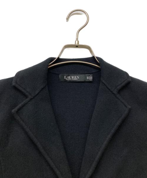 LAUREN RALPH LAUREN（ローレンラルフローレン）LAUREN RALPH LAUREN (ローレンラルフローレン) 3Bニットテーラードジャケット ブラック サイズ:XSの古着・服飾アイテム