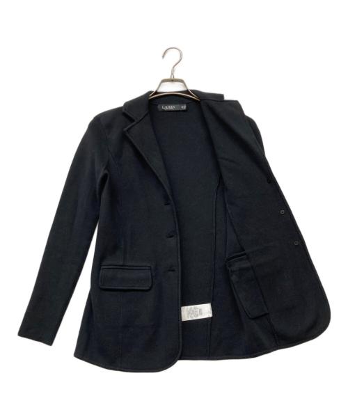 LAUREN RALPH LAUREN（ローレンラルフローレン）LAUREN RALPH LAUREN (ローレンラルフローレン) 3Bニットテーラードジャケット ブラック サイズ:XSの古着・服飾アイテム