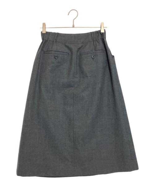 MARGARET HOWELL（マーガレットハウエル）MARGARET HOWELL (マーガレットハウエル) チェックフレアスカート グレーの古着・服飾アイテム