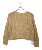 Mame Kurogouchiマメクロゴウチ）の古着「Botanical Pattern Knitted Lame」｜ベージュ