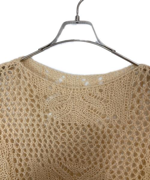 Mame Kurogouchi（マメクロゴウチ）Mame Kurogouchi (マメクロゴウチ) Botanical Pattern Knitted Lame ベージュ サイズ:3の古着・服飾アイテム