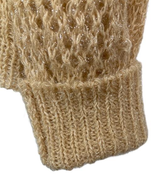 Mame Kurogouchi（マメクロゴウチ）Mame Kurogouchi (マメクロゴウチ) Botanical Pattern Knitted Lame ベージュ サイズ:3の古着・服飾アイテム