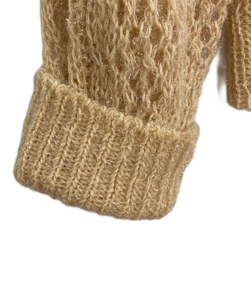 Mame Kurogouchi（マメクロゴウチ）Mame Kurogouchi (マメクロゴウチ) Botanical Pattern Knitted Lame ベージュ サイズ:3の古着・服飾アイテム