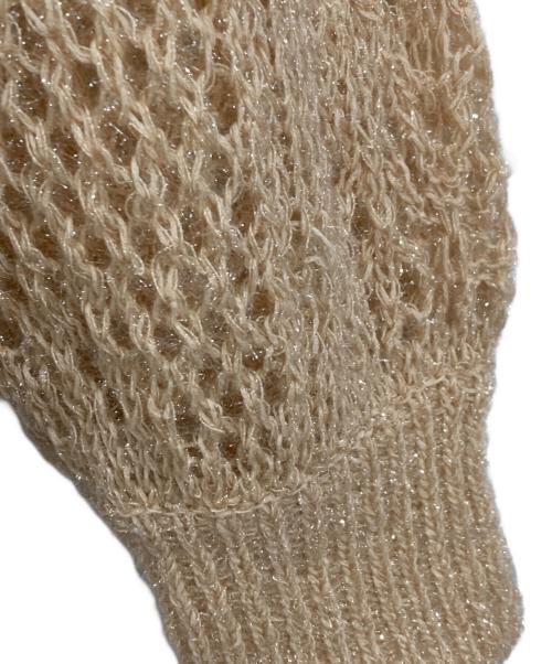 Mame Kurogouchi（マメクロゴウチ）Mame Kurogouchi (マメクロゴウチ) Botanical Pattern Knitted Lame ベージュ サイズ:3の古着・服飾アイテム