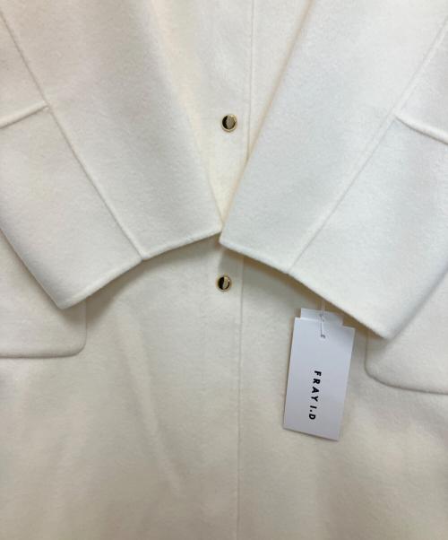 FRAY ID（フレイ アイディー）FRAY ID (フレイ アイディー) super140'sウールリバーコート アイボリー サイズ:１ 未使用品の古着・服飾アイテム