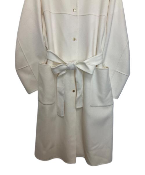 FRAY ID（フレイ アイディー）FRAY ID (フレイ アイディー) super140'sウールリバーコート アイボリー サイズ:１ 未使用品の古着・服飾アイテム