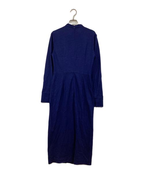 Pinky & Dianne（ピンキーアンドダイアン）Pinky & Dianne (ピンキーアンドダイアン) ウエストリボンジャージワンピース ブルー サイズ:38の古着・服飾アイテム