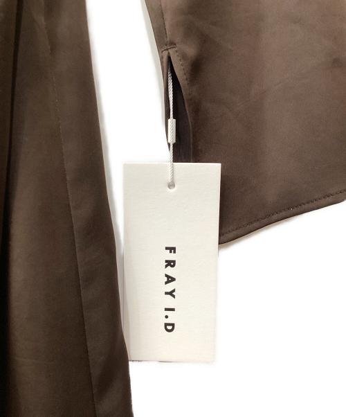 FRAY ID（フレイ アイディー）FRAY ID (フレイ アイディー) バックオープンドレープドレス ブラウン サイズ:1の古着・服飾アイテム