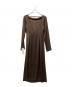 FRAY ID (フレイ アイディー) バックオープンドレープドレス ブラウン サイズ:1：13000円