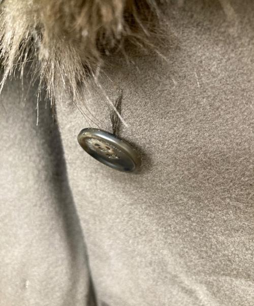 Pinky & Dianne（ピンキーアンドダイアン）Pinky & Dianne (ピンキーアンドダイアン) カシミヤ混ベルテッドコート ブラウン サイズ:38の古着・服飾アイテム