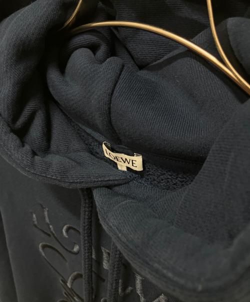 LOEWE（ロエベ）LOEWE (ロエベ) 24SS RELAXED FIT HOODIE リラックスフィット アナグラム ロゴ フーディー ネイビー サイズ:XSの古着・服飾アイテム