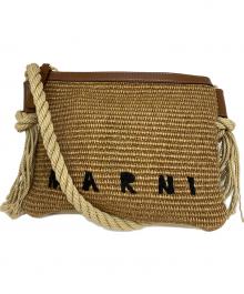 MARNI（マルニ）の古着「ラフィアクロスバッグ」｜ブラウン