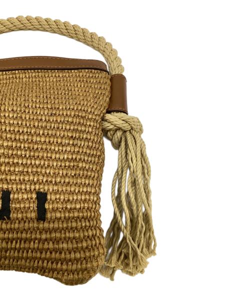 MARNI（マルニ）MARNI (マルニ) ラフィアクロスバッグ ブラウンの古着・服飾アイテム