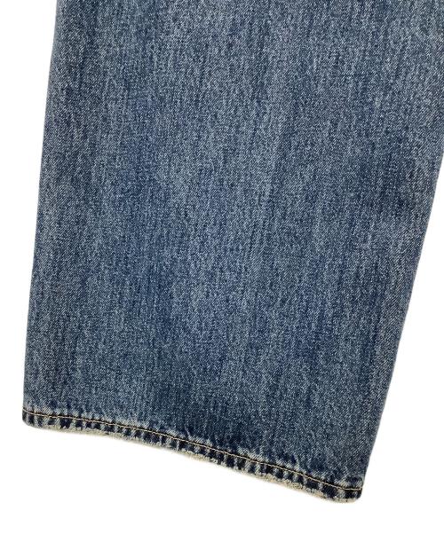 moussy（マウジー）moussy (マウジー) FOLD WAIST WIDE STRAIGHT インディゴ サイズ:1の古着・服飾アイテム