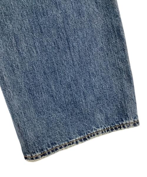 moussy（マウジー）moussy (マウジー) FOLD WAIST WIDE STRAIGHT インディゴ サイズ:1の古着・服飾アイテム