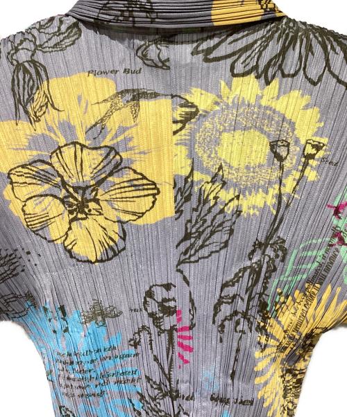 PLEATS PLEASE（プリーツプリーズ）PLEATS PLEASE (プリーツプリーズ) 総柄プリーツシャツ パープル サイズ:3の古着・服飾アイテム