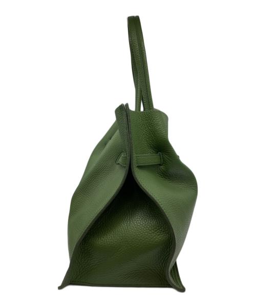 VIOLAd'ORO（ヴィオラドーロ）VIOLAd'ORO (ヴィオラドーロ) イタリアンWフェイスレザー トートバッグ グリーンの古着・服飾アイテム