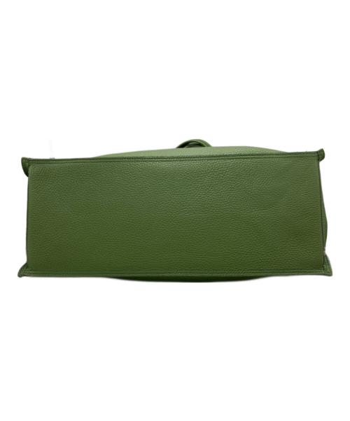 VIOLAd'ORO（ヴィオラドーロ）VIOLAd'ORO (ヴィオラドーロ) イタリアンWフェイスレザー トートバッグ グリーンの古着・服飾アイテム