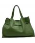 VIOLAd'ORO (ヴィオラドーロ) イタリアンWフェイスレザー トートバッグ グリーン：12000円