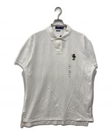 POLO RALPH LAUREN（ポロ・ラルフローレン）の古着「ワンポイント鹿の子半袖ポロシャツ」｜ホワイト