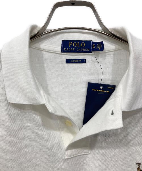 POLO RALPH LAUREN（ポロ・ラルフローレン）POLO RALPH LAUREN (ポロ・ラルフローレン) ワンポイント鹿の子半袖ポロシャツ ホワイト サイズ:XL 未使用品の古着・服飾アイテム