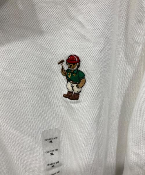 POLO RALPH LAUREN（ポロ・ラルフローレン）POLO RALPH LAUREN (ポロ・ラルフローレン) ワンポイント鹿の子半袖ポロシャツ ホワイト サイズ:XL 未使用品の古着・服飾アイテム