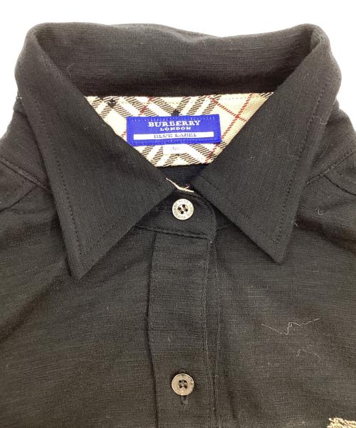 BURBERRY BLUE LABEL（バーバリー ブルー レーベル）BURBERRY BLUE LABEL (バーバリーロンドンブルーレーベル) ノバチェック ドッキングワンピース ブラック サイズ:38の古着・服飾アイテム