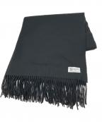 JOHNSTONS OF ELGINジョンストンズオブエルガン）の古着「カシミヤストール」｜ブラック