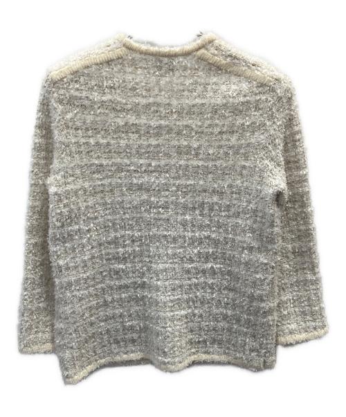 UNITED ARROWS（ユナイテッドアローズ）UNITED ARROWS (ユナイテッドアローズ) ツイードモールパイピングカーディガン ホワイト サイズ:フリーの古着・服飾アイテム