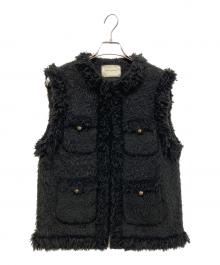 UNITED ARROWS（ユナイテッドアローズ）の古着「シャギーツイードベスト」｜ブラック