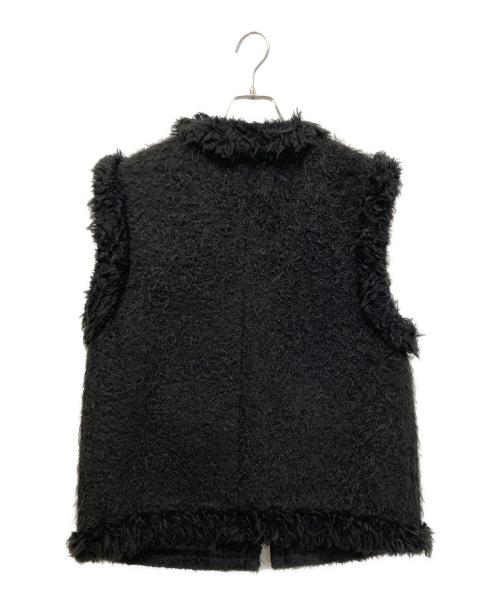 UNITED ARROWS（ユナイテッドアローズ）UNITED ARROWS (ユナイテッドアローズ) シャギーツイードベスト ブラック サイズ:36の古着・服飾アイテム