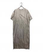 Acne studiosアクネ ストゥディオス）の古着「Pleated T-Shirt Dress」｜ベージュ