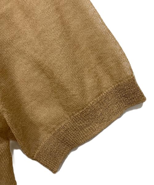 Acne studios（アクネ ストゥディオズ）ACNE STUDIOS (アクネ ストゥディオス) シアーニットTシャツ ベージュ サイズ:Sの古着・服飾アイテム