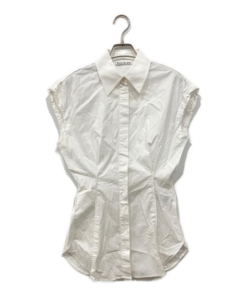 Acne studios（アクネ ストゥディオズ）ACNE STUDIOS (アクネ ストゥディオズ) ノースリーブシャツブラウス ホワイト サイズ:32の古着・服飾アイテム