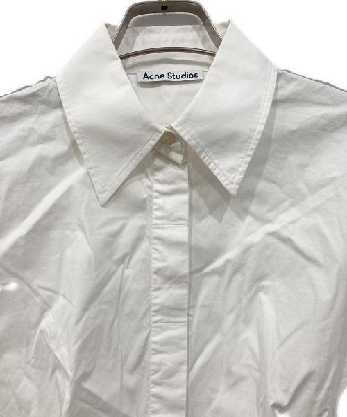 Acne studios（アクネ ストゥディオズ）ACNE STUDIOS (アクネ ストゥディオズ) ノースリーブシャツブラウス ホワイト サイズ:32の古着・服飾アイテム