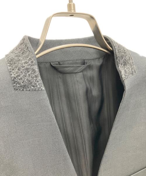 Acne studios（アクネ ストゥディオス）ACNE STUDIOS (アクネ ストゥディオス) ノーカラージャケット グレー サイズ:SIZE 32の古着・服飾アイテム