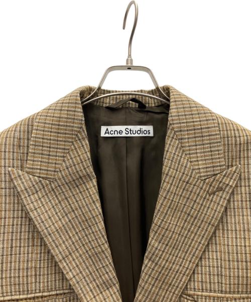 Acne studios（アクネ ストゥディオズ）ACNE STUDIOS (アクネ ストゥディオス) シングルブレストジャケット ブラウン サイズ:SIZE30の古着・服飾アイテム