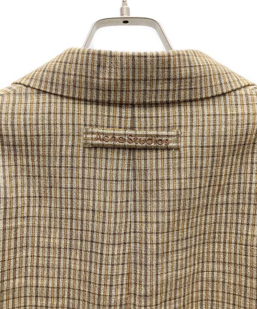 Acne studios（アクネ ストゥディオズ）ACNE STUDIOS (アクネ ストゥディオス) シングルブレストジャケット ブラウン サイズ:SIZE30の古着・服飾アイテム