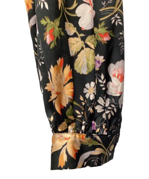 DOUBLE STANDARD CLOTHING（ダブルスタンダードクロージング）DOUBLE STANDARD CLOTHING (ダブルスタンダードクロージング) フラワープリントブラウス ブラック サイズ:SIZE 38の古着・服飾アイテム