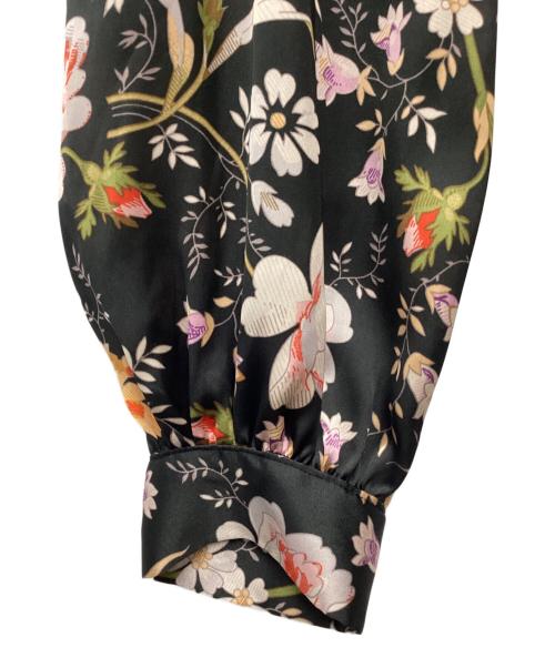 DOUBLE STANDARD CLOTHING（ダブルスタンダードクロージング）DOUBLE STANDARD CLOTHING (ダブルスタンダードクロージング) フラワープリントブラウス ブラック サイズ:SIZE 38の古着・服飾アイテム