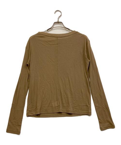 BRILL（ブリル）BRILL (ブリル) シアー コットンロングスリーブ Tシャツ ベージュ サイズ:FREEの古着・服飾アイテム