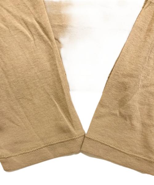 BRILL（ブリル）BRILL (ブリル) シアー コットンロングスリーブ Tシャツ ベージュ サイズ:FREEの古着・服飾アイテム