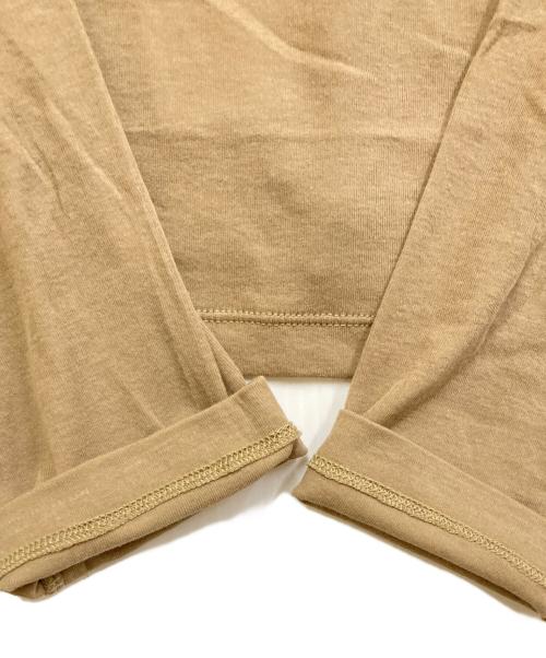 BRILL（ブリル）BRILL (ブリル) シアー コットンロングスリーブ Tシャツ ベージュ サイズ:FREEの古着・服飾アイテム