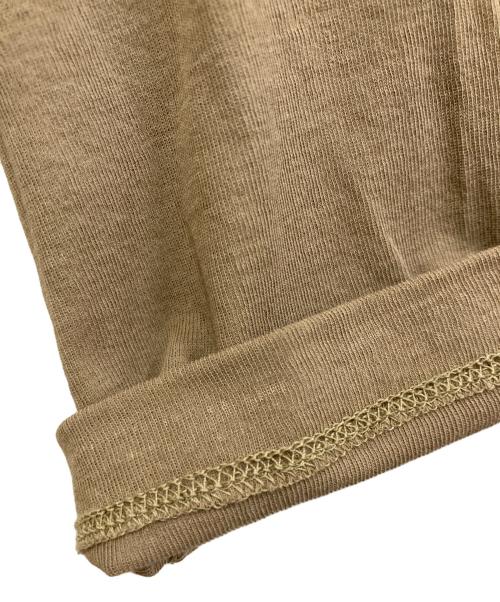 BRILL（ブリル）BRILL (ブリル) シアー コットンロングスリーブ Tシャツ ベージュ サイズ:FREEの古着・服飾アイテム