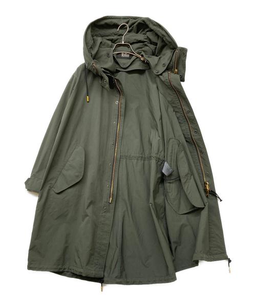 THE RERACS（ザ リラクス）THE RERACS (ザ リラクス) 17SS LONG MODSCOAT NONLINER グリーン サイズ:38の古着・服飾アイテム
